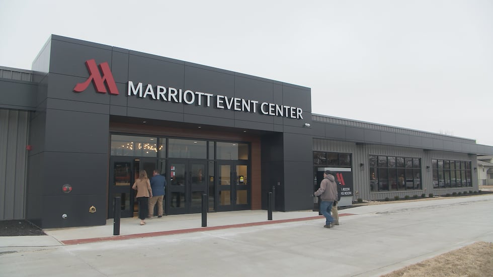 Marriott Event Sign South Sioux City Marriott Riverfront celebrates remodel of event center