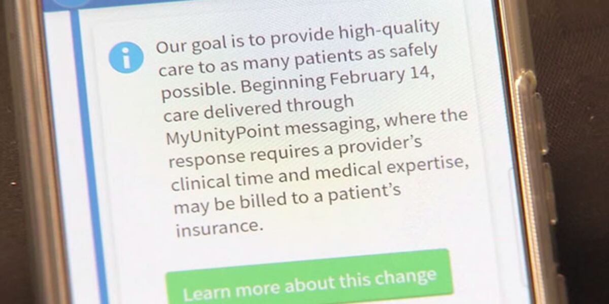UnityPoint ‘MyChart’ app now charging for messages to doctors