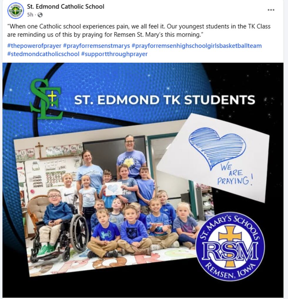 Girls basketball team from Remsen St. Mary's injured after bus crash on ...