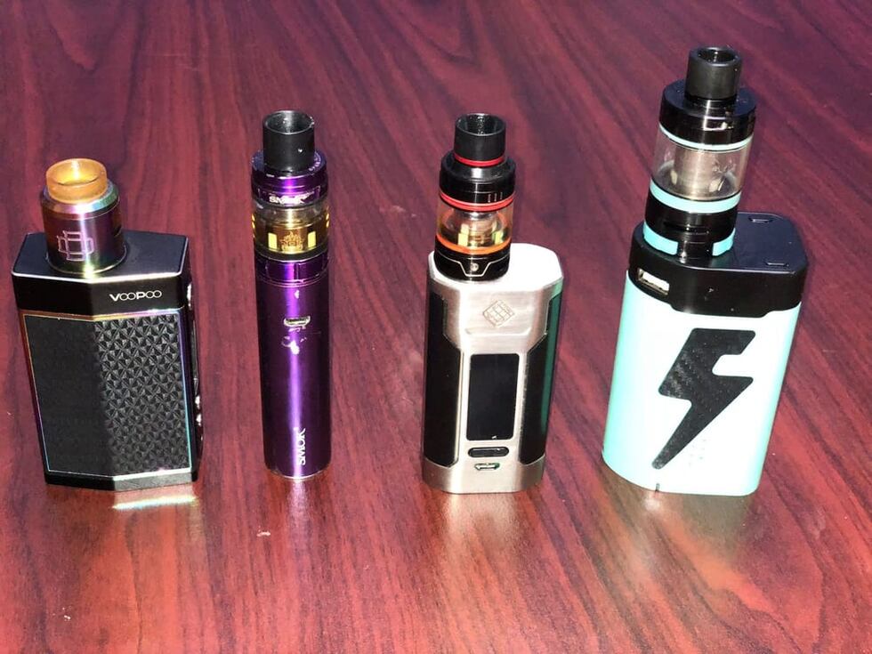 These vape "pens" were confiscated from students in Pennington County schools in 2018.