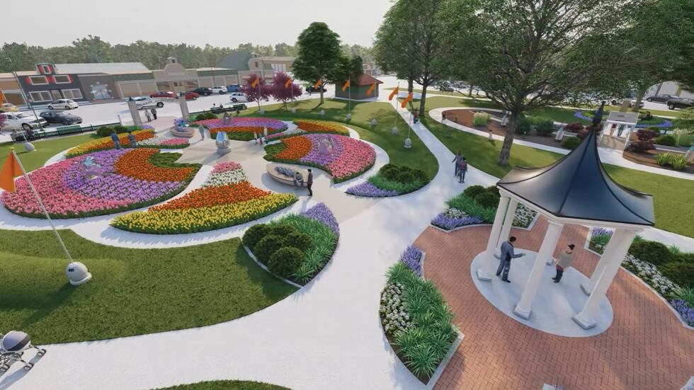 This rendering shows what the plan is for the renovations at Windmill Park in Orange City.