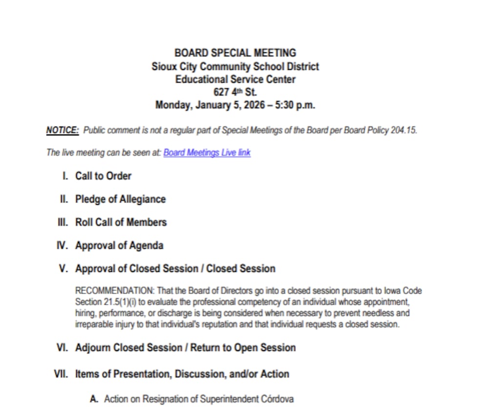 SCCSD Board meeting agenda