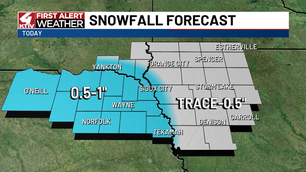 Wintry mix set to move into Siouxland may impact your Friday commute