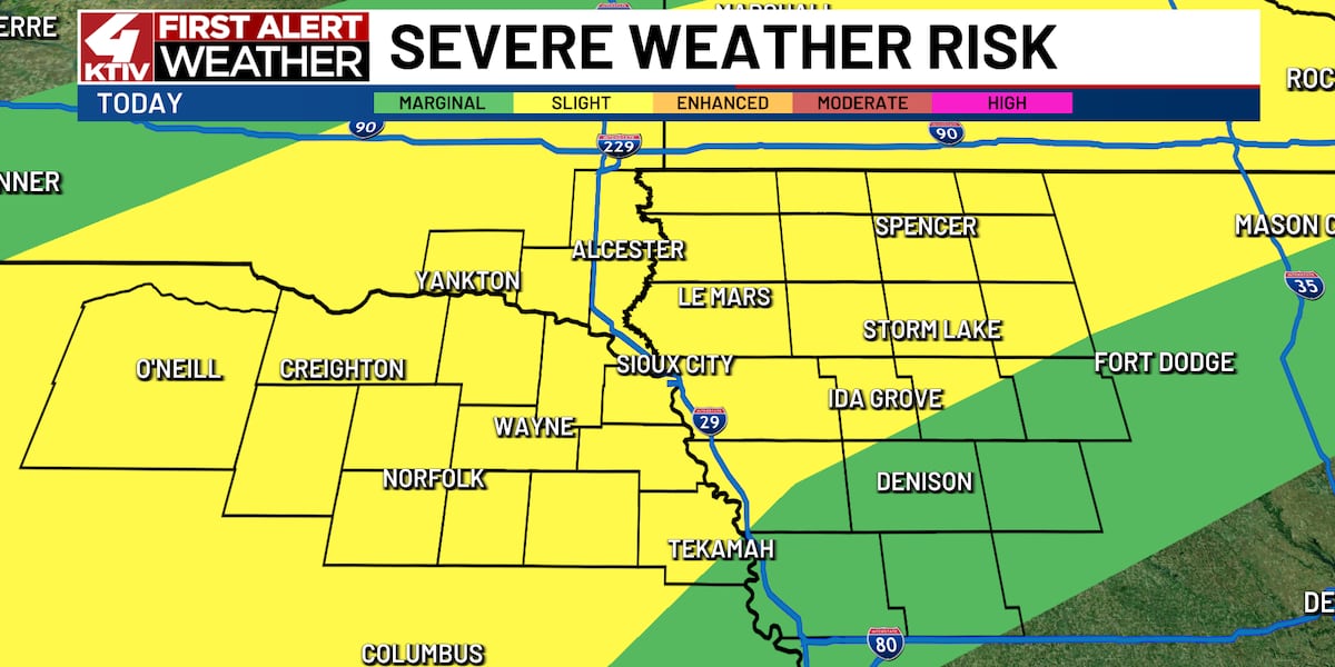Storm chances to return Wednesday night with severe weather again a possibility