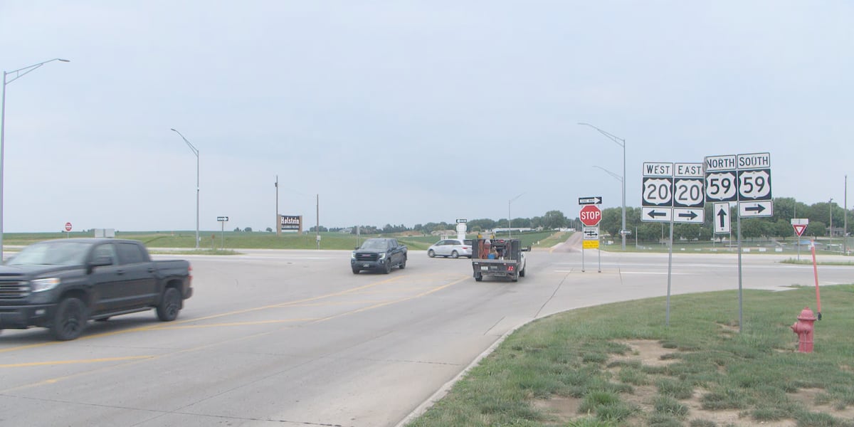Iowa DOT proposing redesign for Highway 20 intersection near Holstein, seeks community input