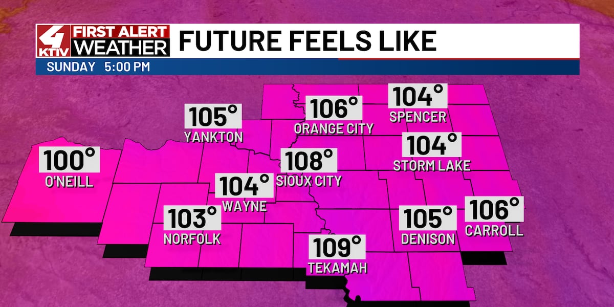 Last days of near-average temperatures before an extreme heat wave moves in Sunday