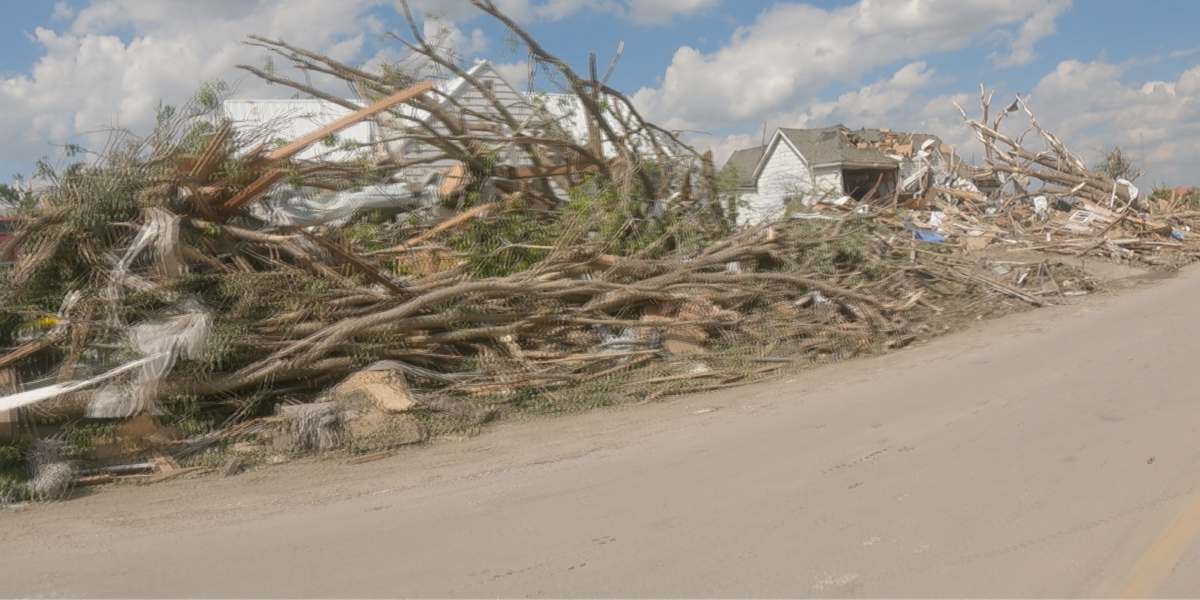 Exploded Town This neighborhood damage shows why town is part of disaster declaration