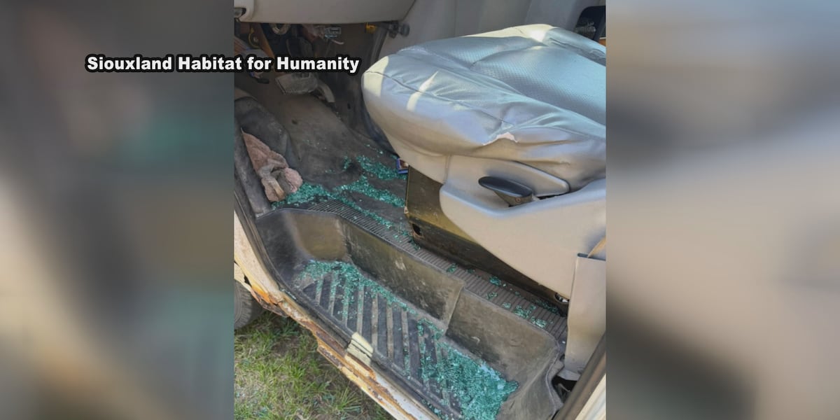 Siouxland Habitat for Humanity truck vandalized, organization seeks community support