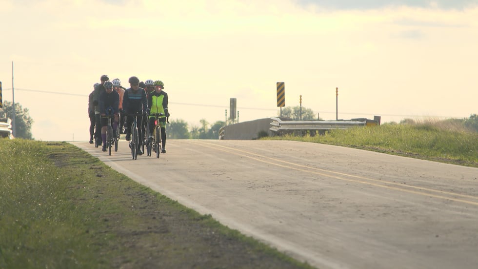 Cyclists participating in 'Ride of Silence'.