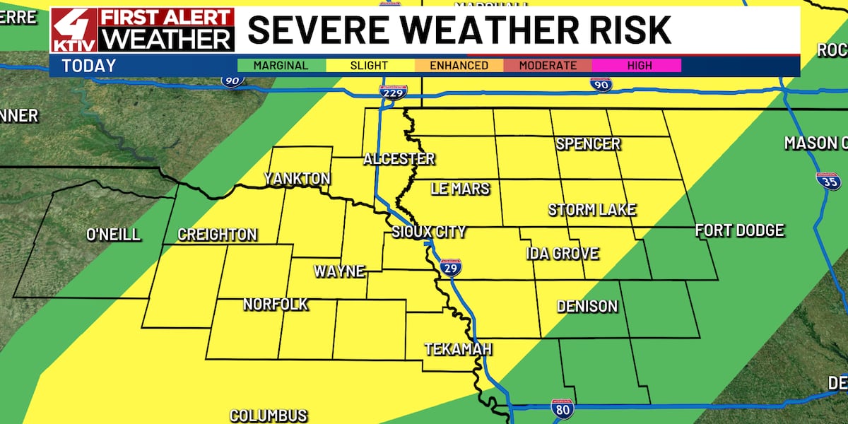 As the warmth continues, some severe storms become possible Monday night