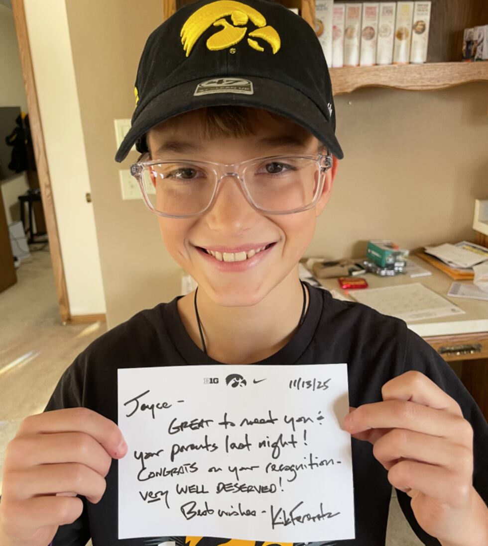 Jayce Reed Iowa Northwest Iowa boy named 2025 Pioneer Hero for life-saving efforts in ...