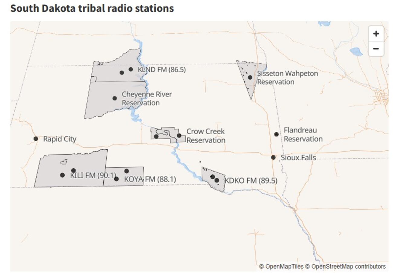 Knba Map Funding expected for South Dakota tribal radio stations by early 2026