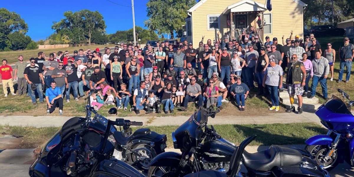 Iowa motorcyclists show out for 11-year-old's birthday surprise