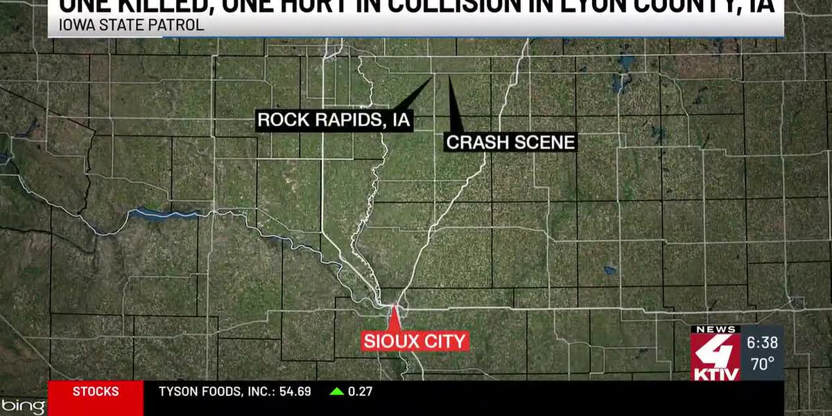 George Iowa man dead after collision in Lyon County
