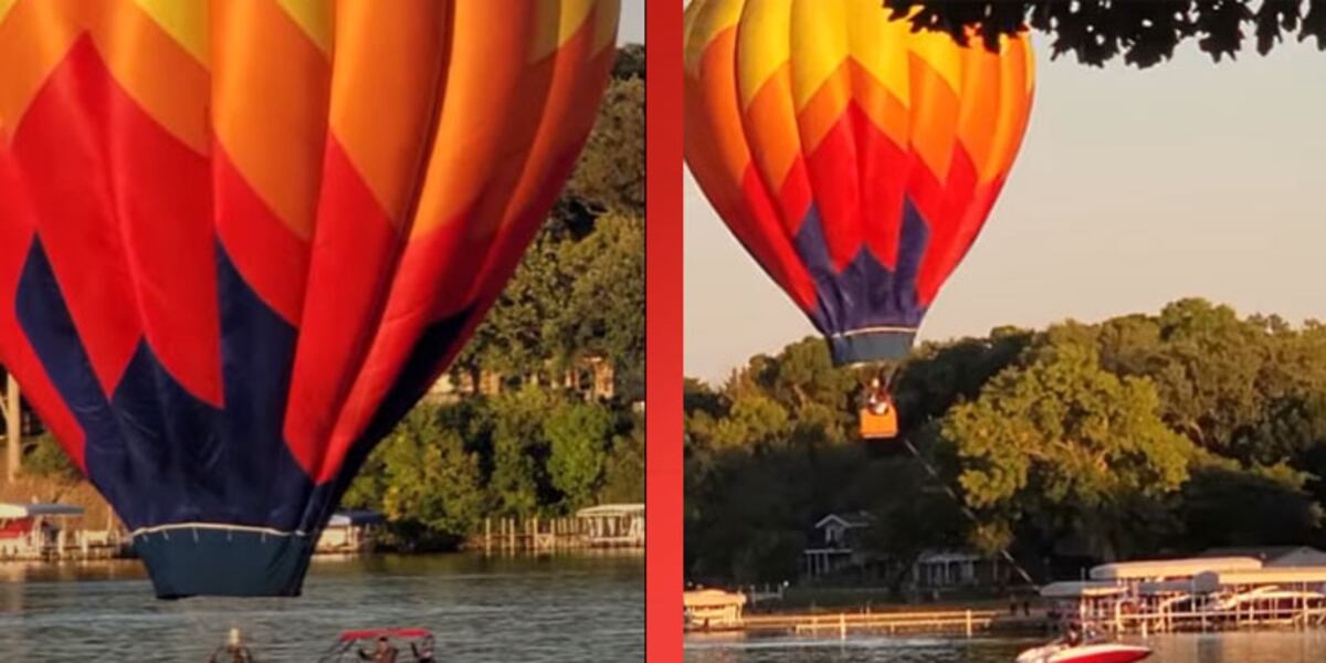 Balloon Rescue Hot air balloon rescue on West Lake Okoboji