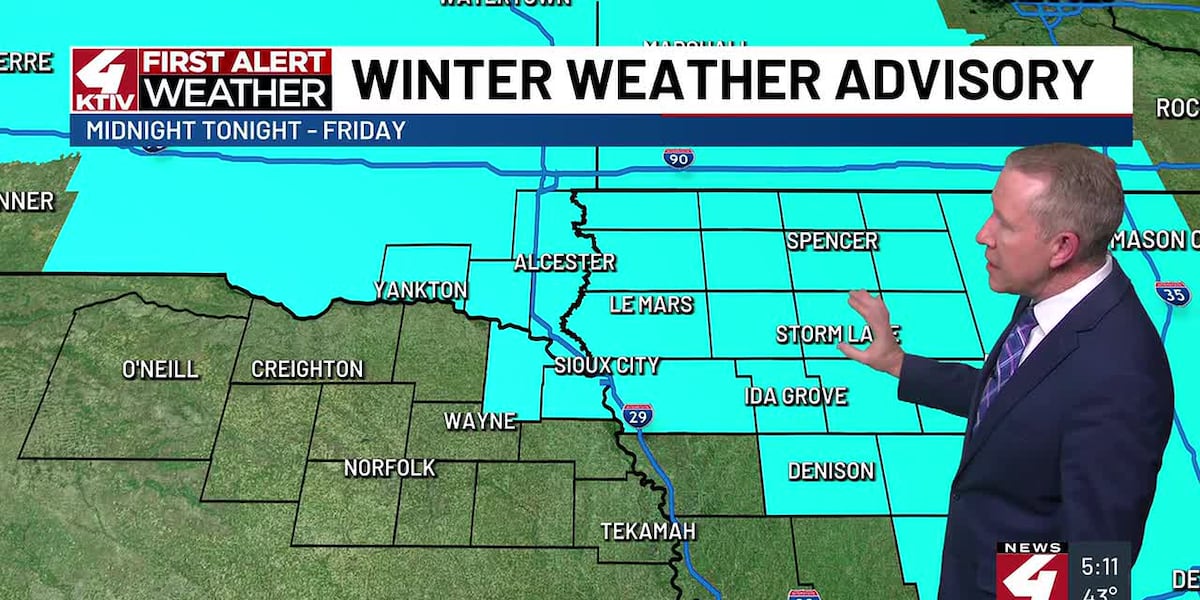 48624 Weather Sioux City Forecast: First Alert Weather Day Friday: Snow and gusty ...