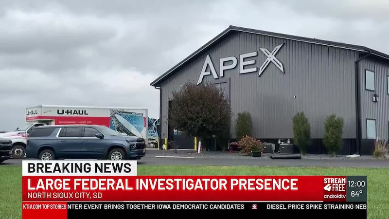 Large police presence at North Sioux City business.